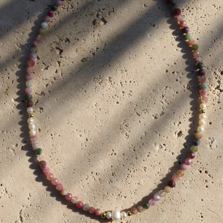 Tourmaline Necklace with Pearl